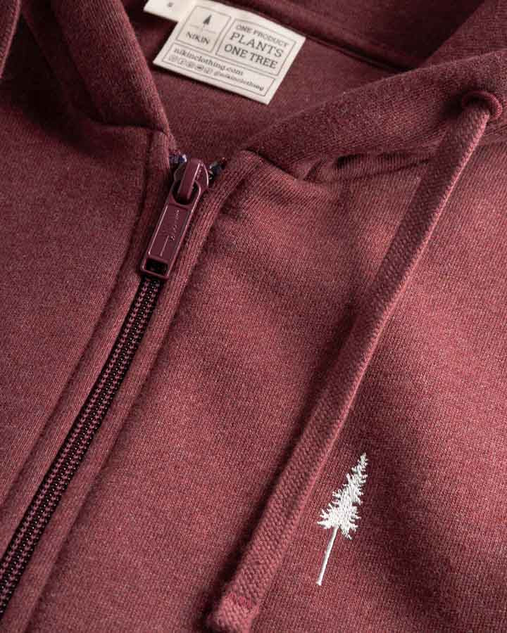 TreeHoodie Jacket Femme Bordeaux Mel