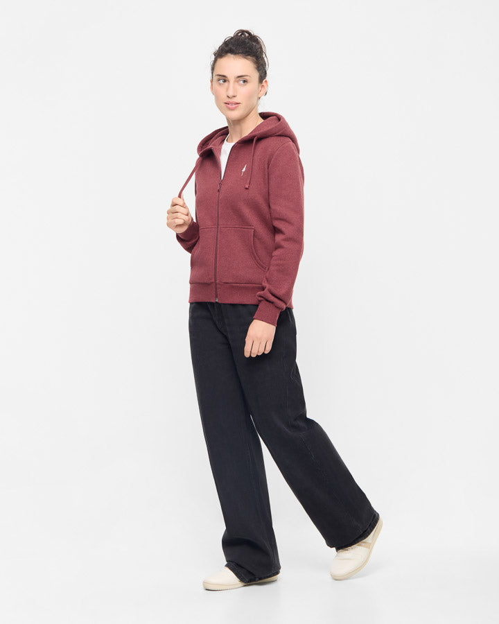 TreeHoodie Jacket Femme Bordeaux Mel