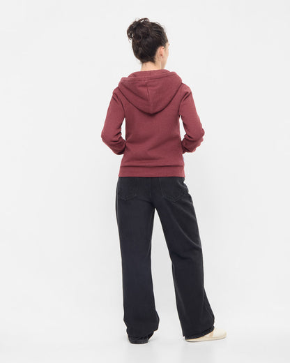 TreeHoodie Jacket Femme Bordeaux Mel