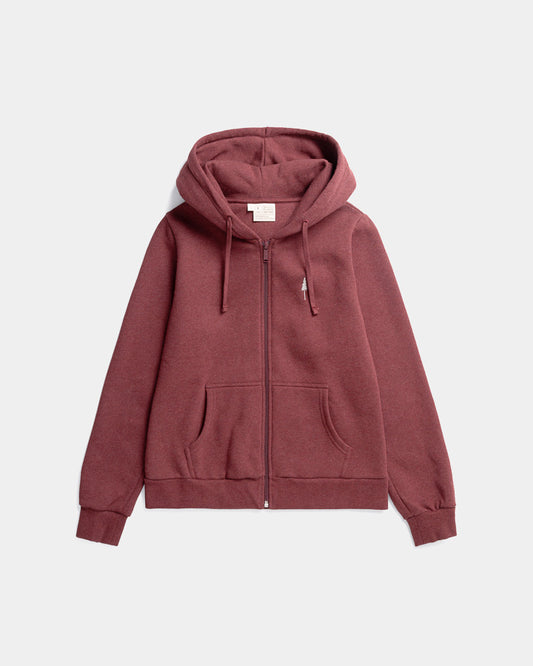 TreeHoodie Jacket Women Bordeaux Mel