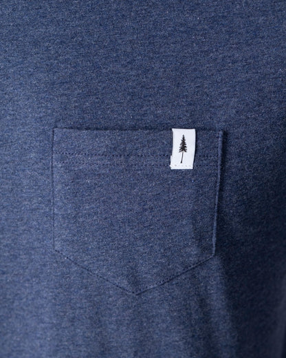 TreeShirt Pocket Navy Mel