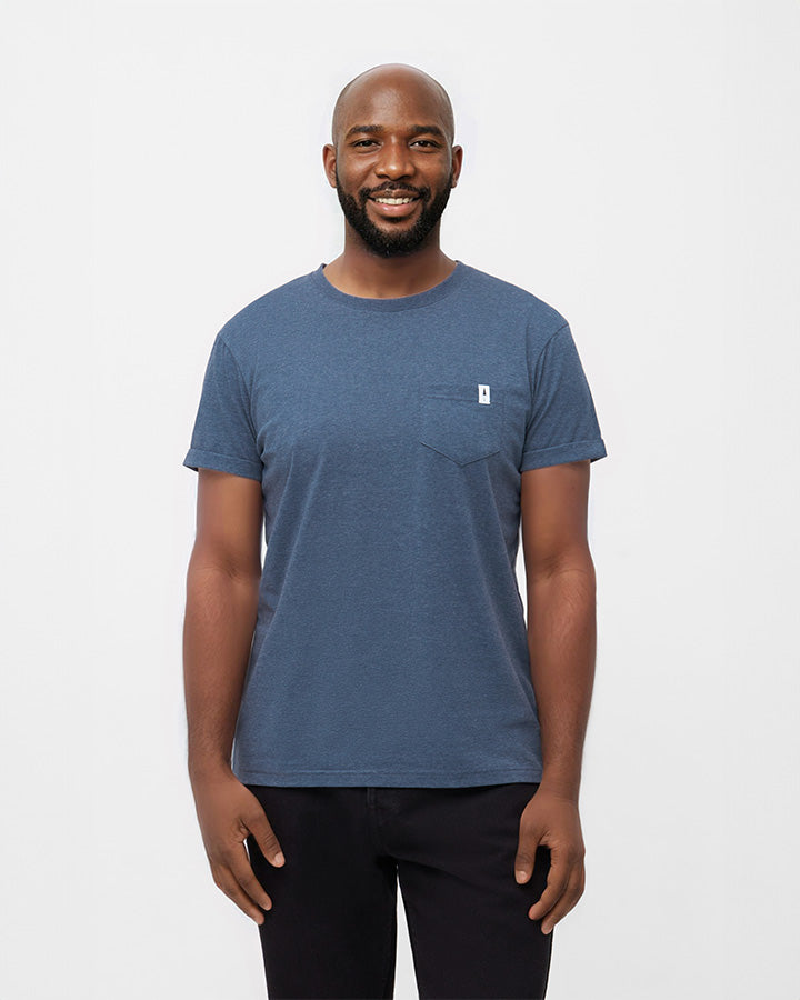 TreeShirt Pocket Navy Mel