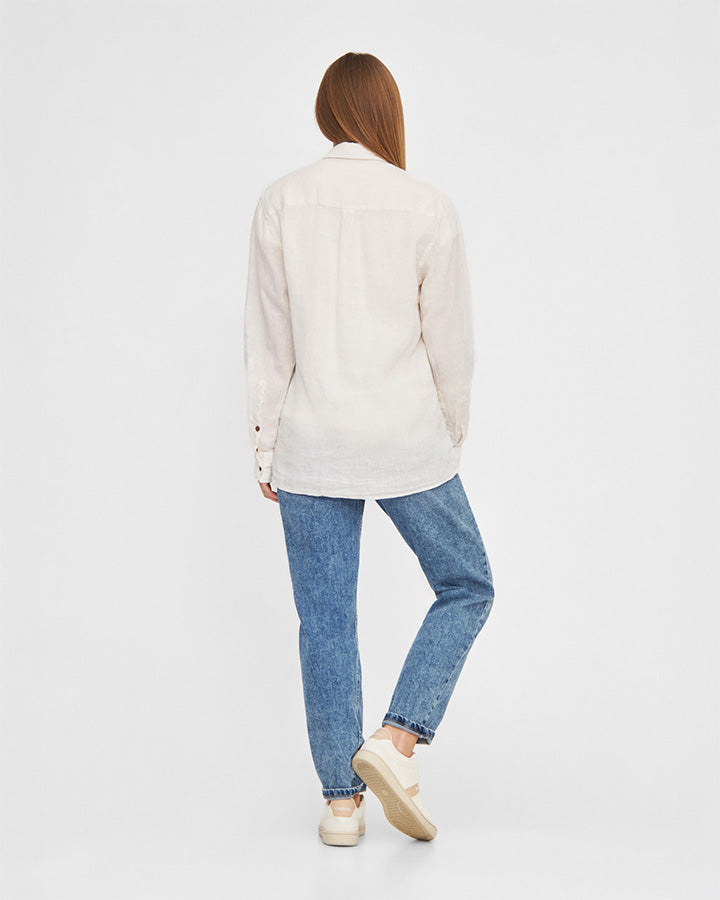 TreePlanter Chemise Lin Blanc