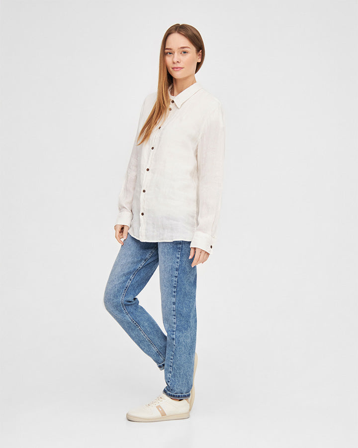 TreePlanter Chemise Lin Blanc