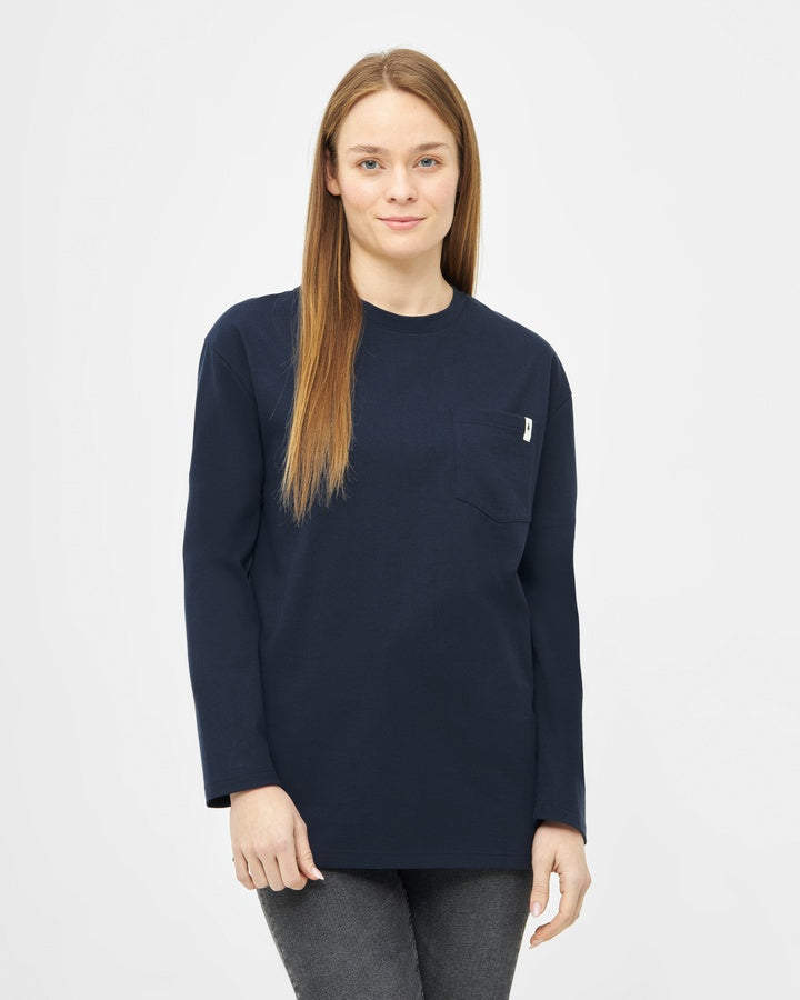 TreeShirt Mono manches longues Pocket Relaxed Dark Navy
