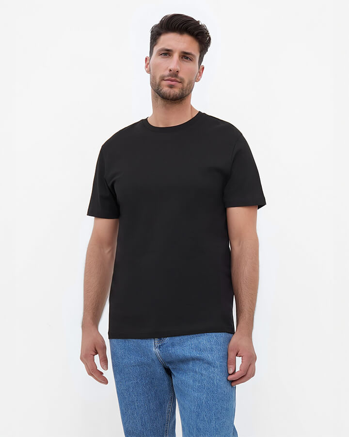 TreeShirt Plain Black - TSHIRT - NIKIN