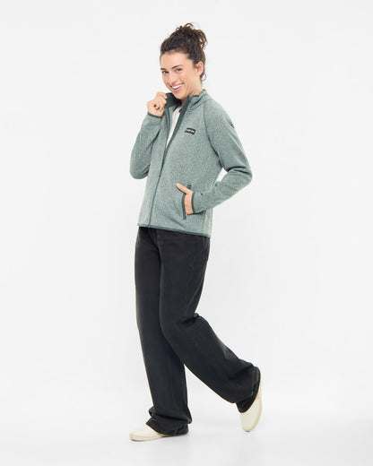 TreeJacket Knitted Fleece Women Elemental Blue