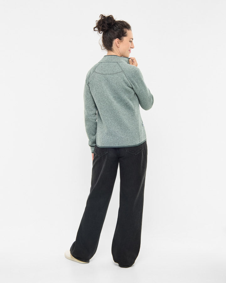 TreeJacket Knitted Fleece Women Elemental Blue