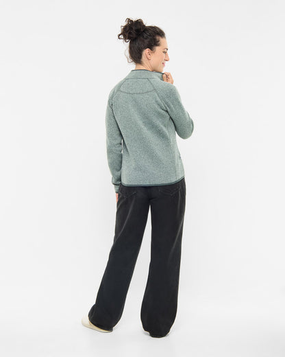 TreeJacket Knitted Fleece Women Elemental Blue