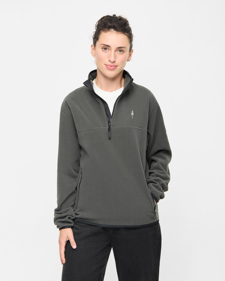 TreeFleece Quarter Zip Ash Green