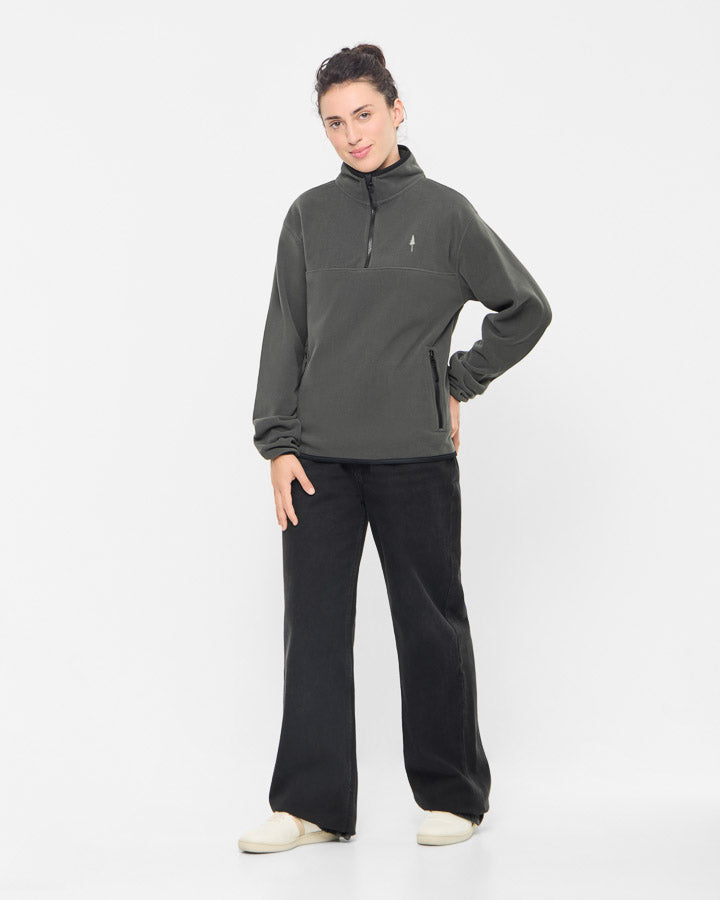 TreeFleece Quarter Zip Ash Green