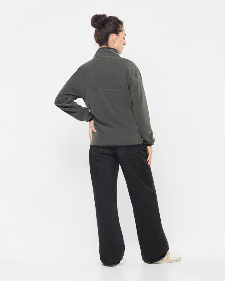 TreeFleece Quarter Zip Ash Green