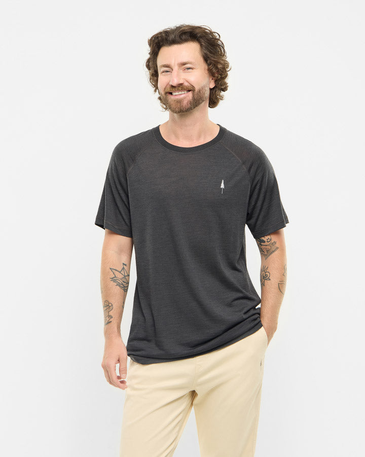 TreeShirt Wool Dark Anthracite Mel
