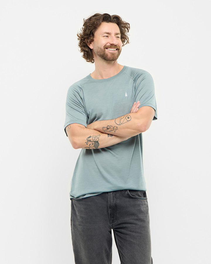 TreeShirt Wool Elemental Blue Mel