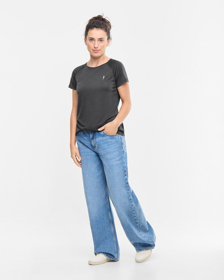 TreeShirt Wool Women Dark Anthracite Mel