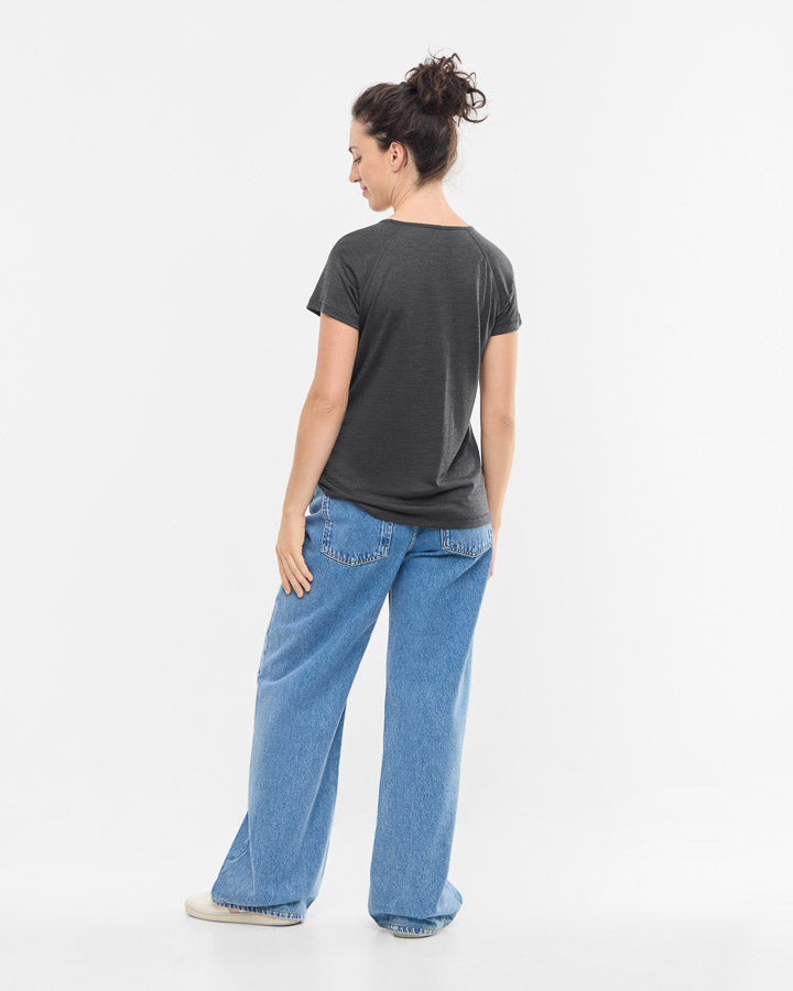 TreeShirt Wool Women Dark Anthracite Mel