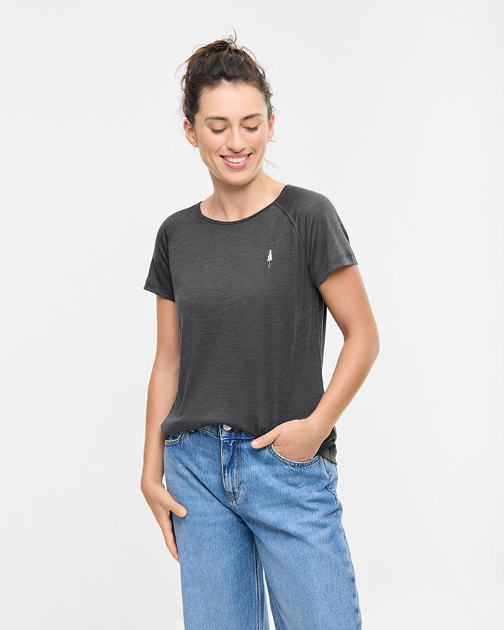 TreeShirt Wool Women Dark Anthracite Mel