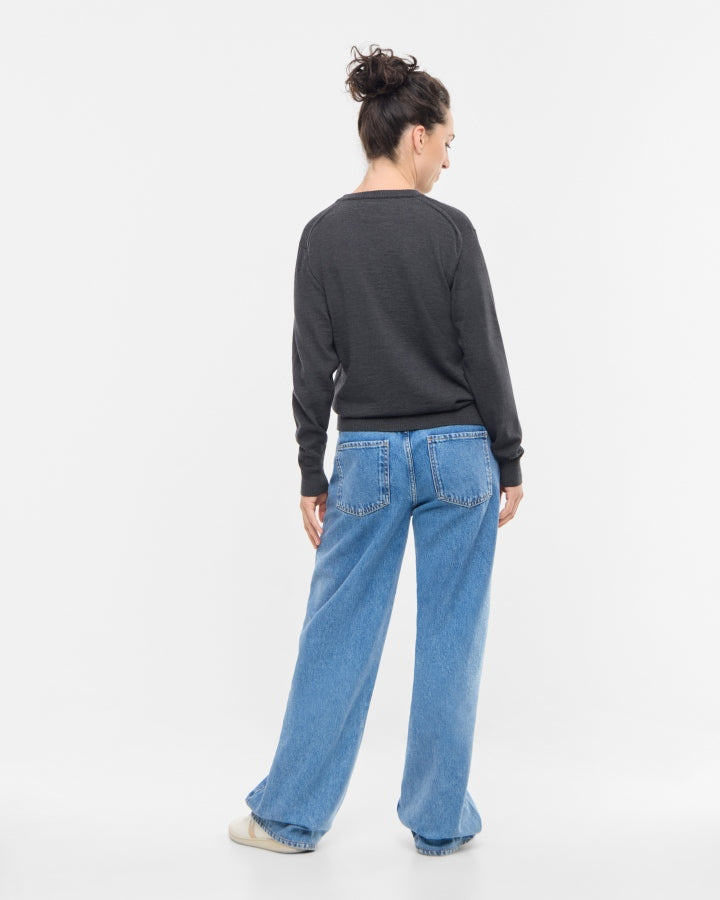 TreePullover Merino Wool Anthracite Mel