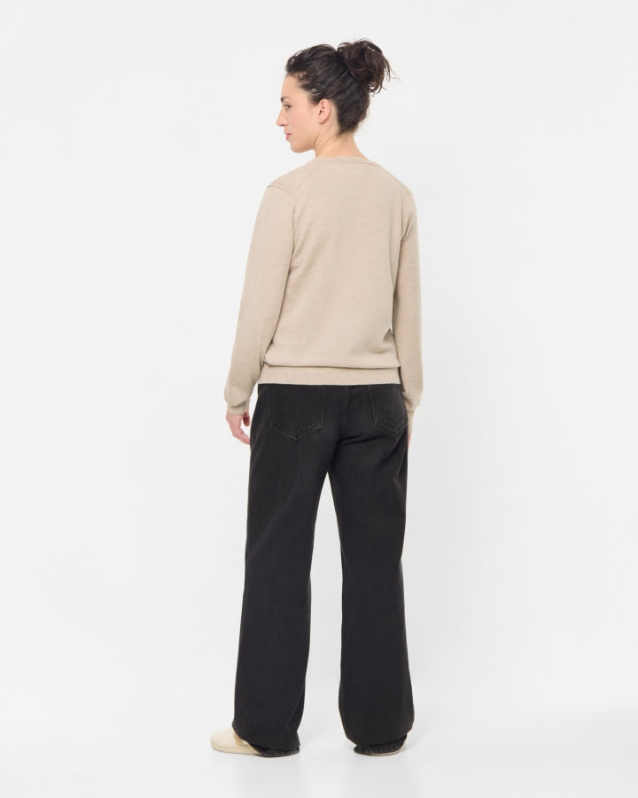 TreePullover Merino Wool Women Caramel Mel