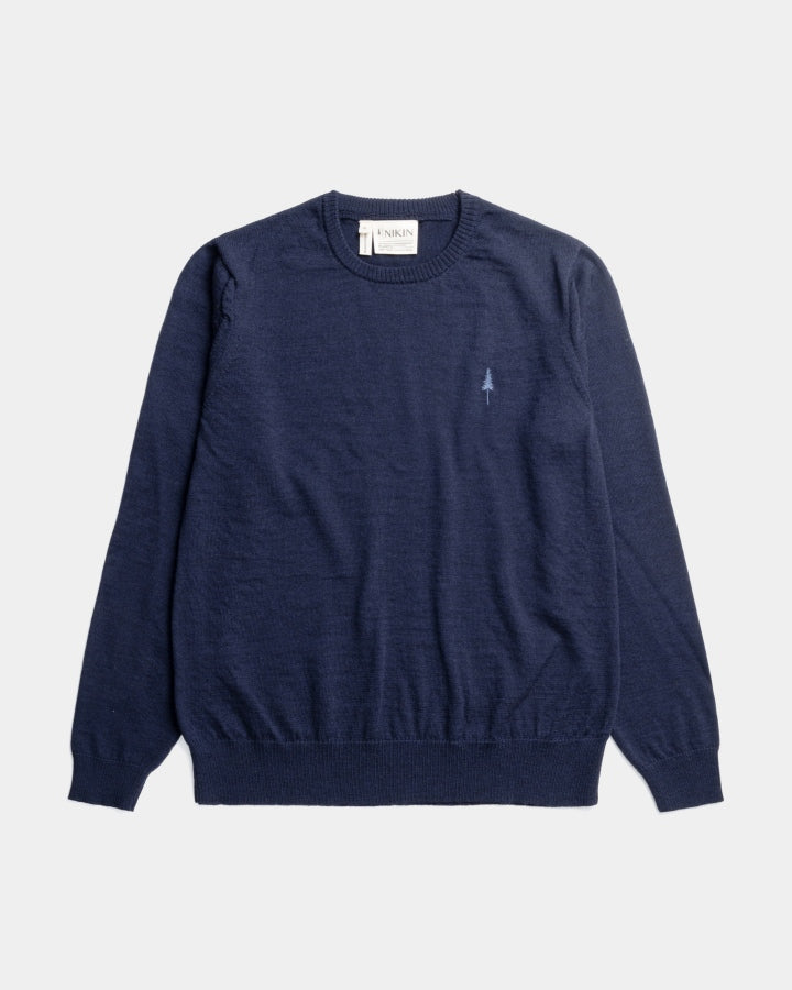 TreePullover Merino Wool Women Dark Navy