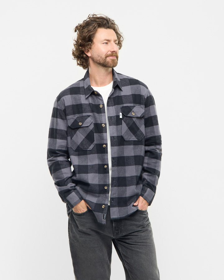 TreePlanter Overshirt Check Anthracite-Black