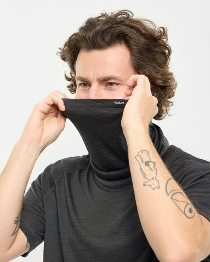 TreeScarf Tube Wool Dark Anthracite Mel