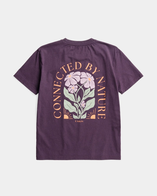 TreeShirt Femme Connected By Nature Deep Purple