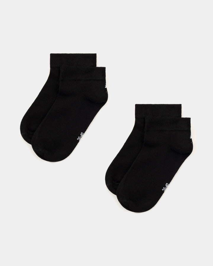 Lot de chaussettes courtes à talon TreeSocks, noir