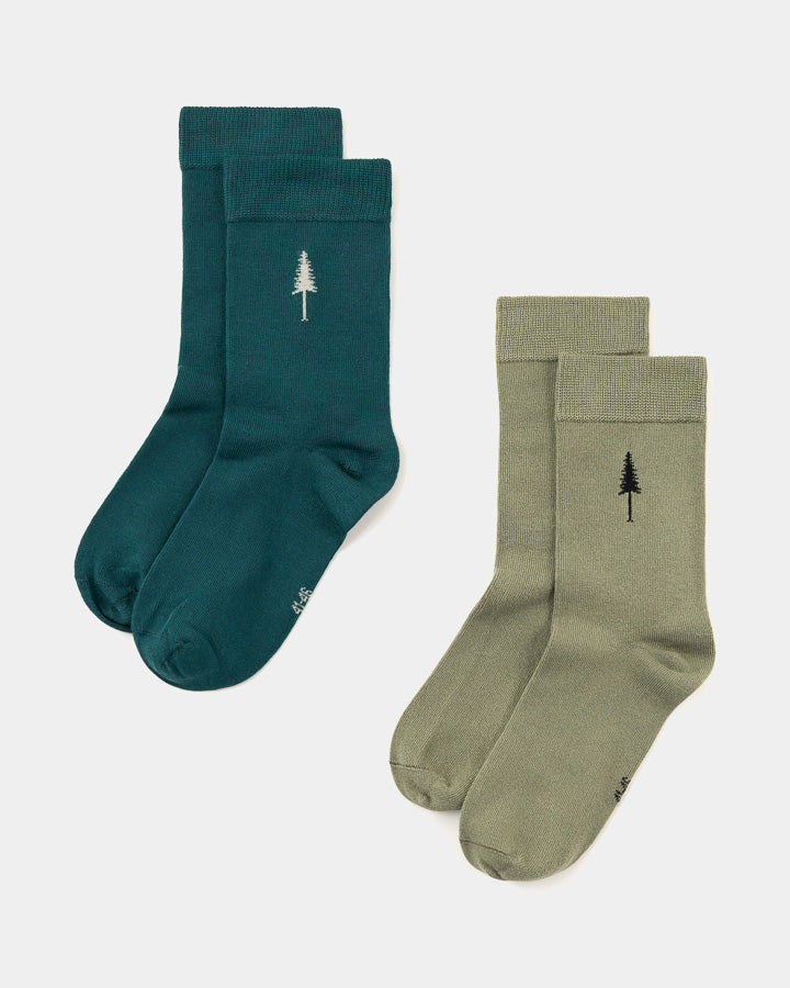 TreeSocks Standard Single Bundle Pickle - Teal transformable