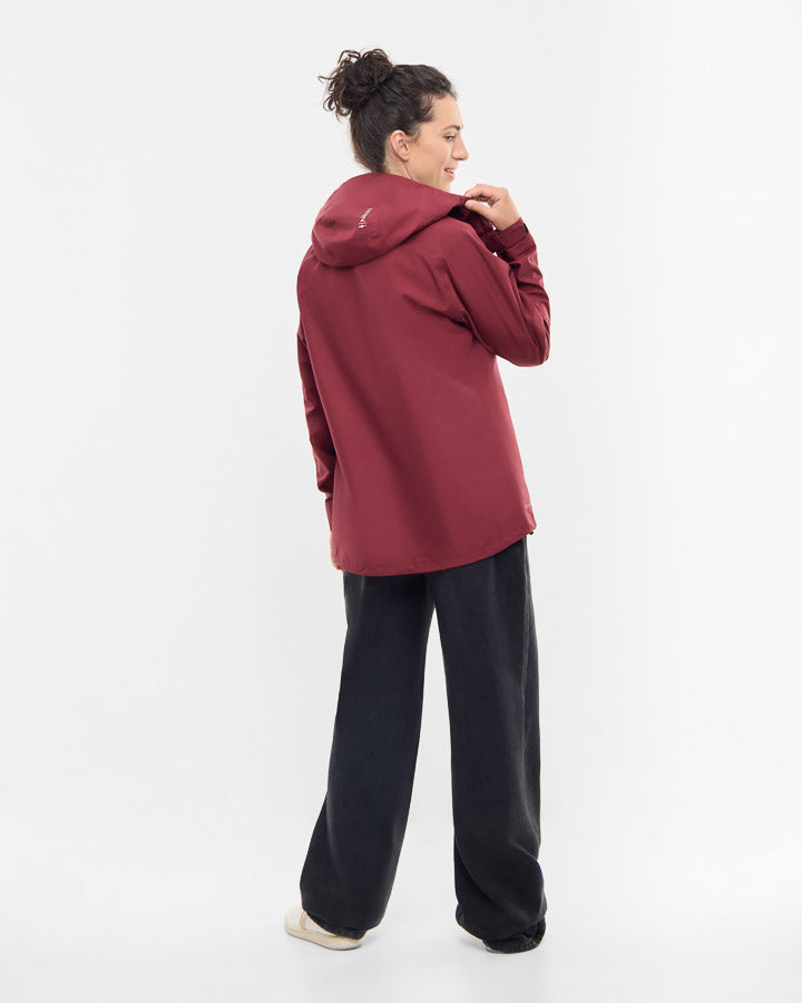 TreeJacket Rain Women Burgundy