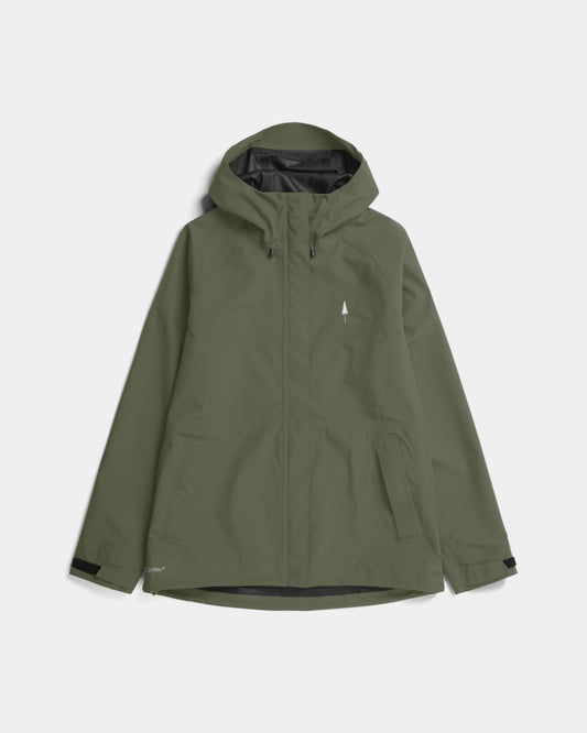 TreeJacket Rain Femme Olive foncé