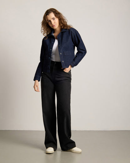TreeJacket Denim RecCotton Femme Indigo Femme