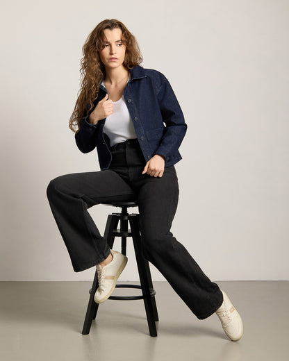 TreeJacket Denim RecCotton Femme Indigo Femme