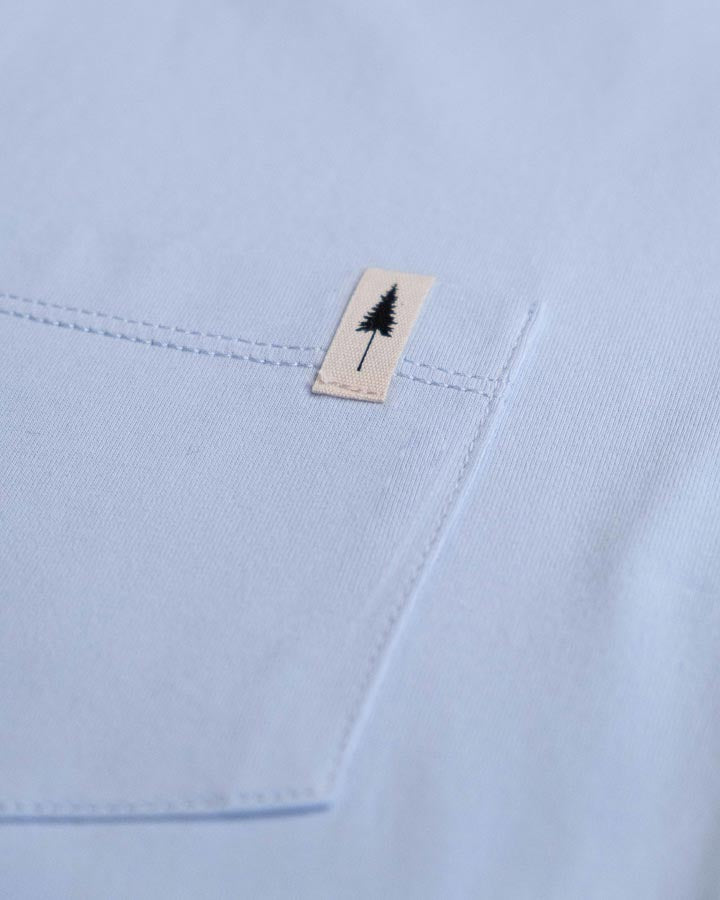 TreeShirt Pocket Mono Relaxed Femme Sky