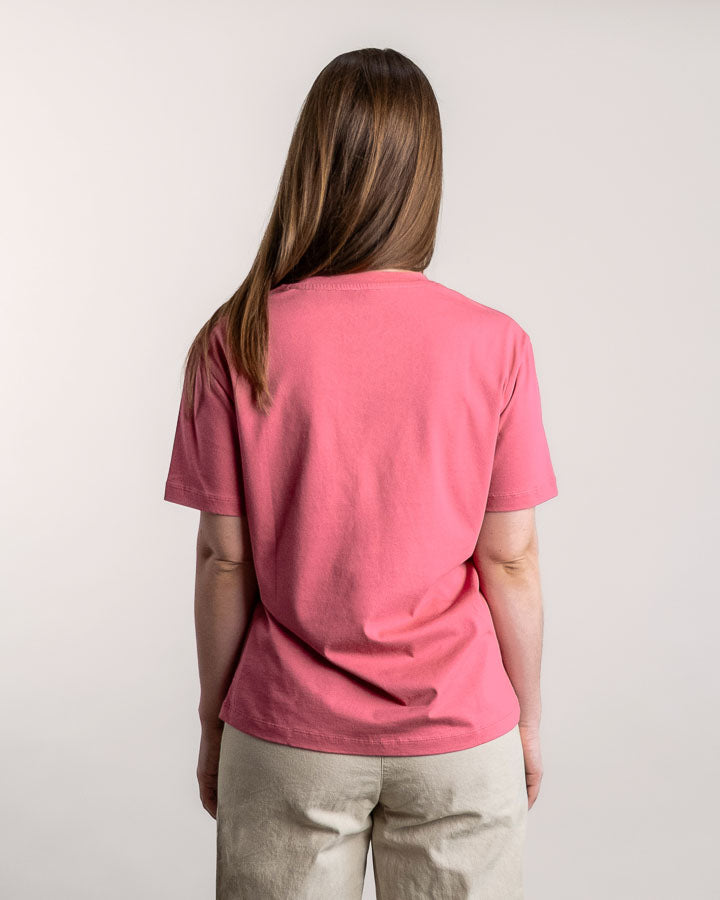 TreeShirt Pocket Mono Relaxed Femme Berry