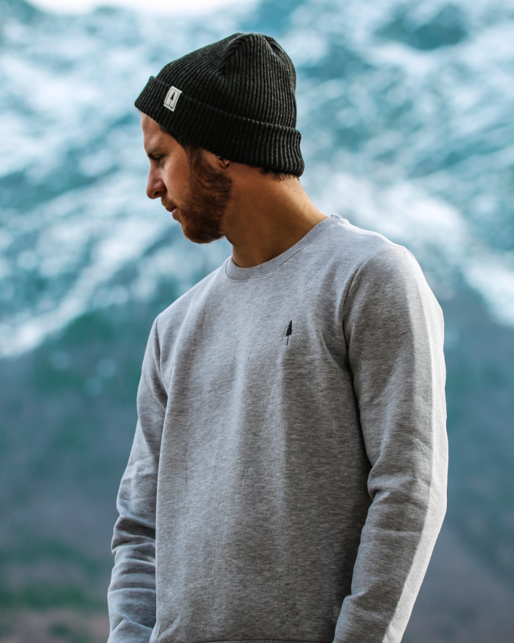 TreeSweater Grey Mel - SWEATER - NIKIN