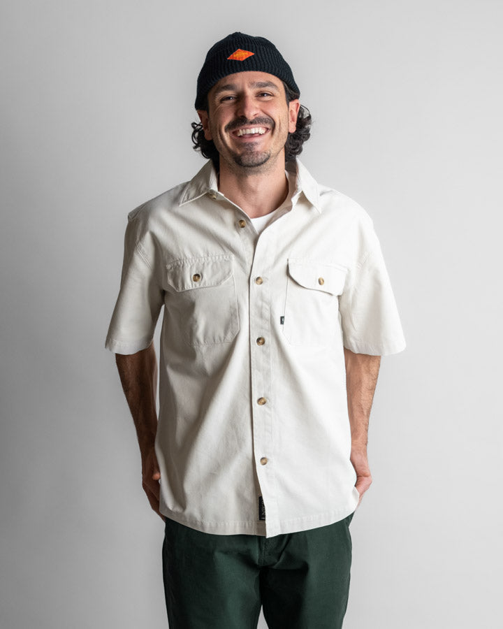 Survêtement TreePlanter Workwear à manches courtes, couleur White Sand