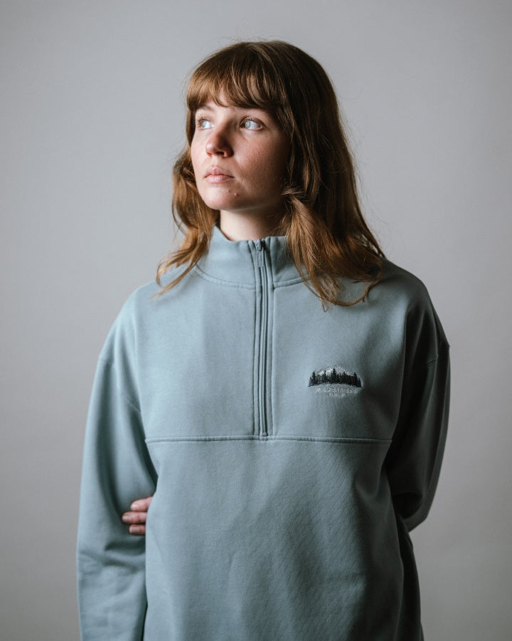 TreeSweater Quarter Zip Muntogna Bleu Élémentaire