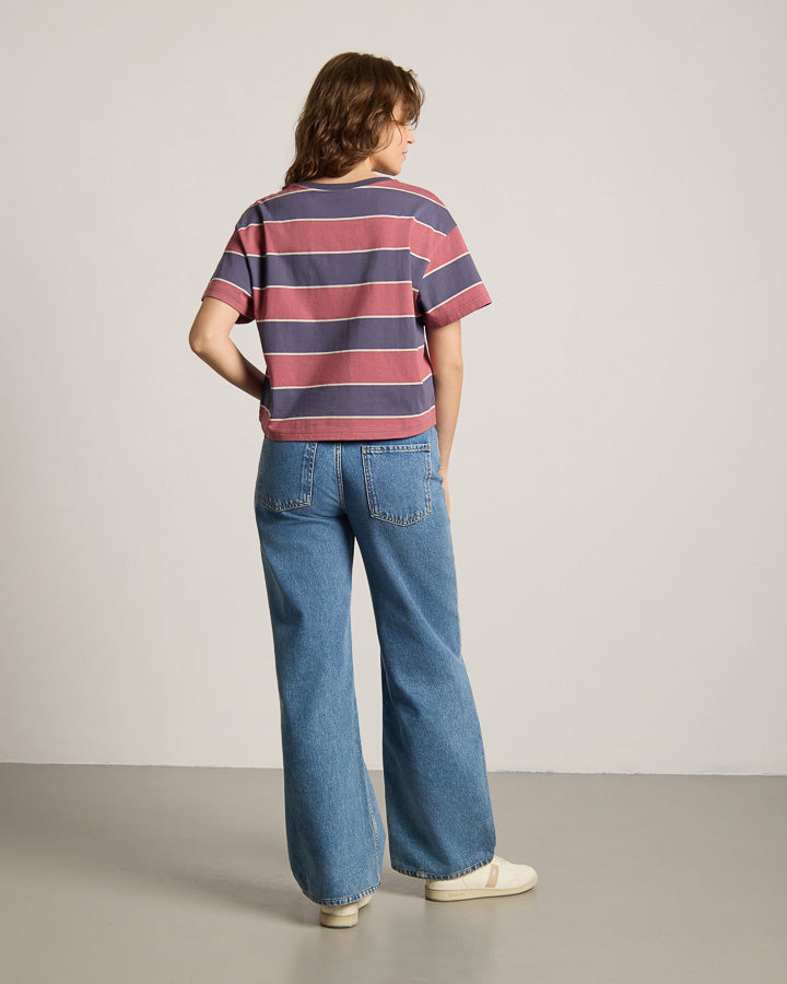 TreeShirt Oversize à rayures Femme Ink-Blush