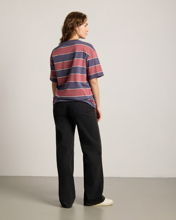 TreeShirt à rayures, oversize, Dark Ink-Blush