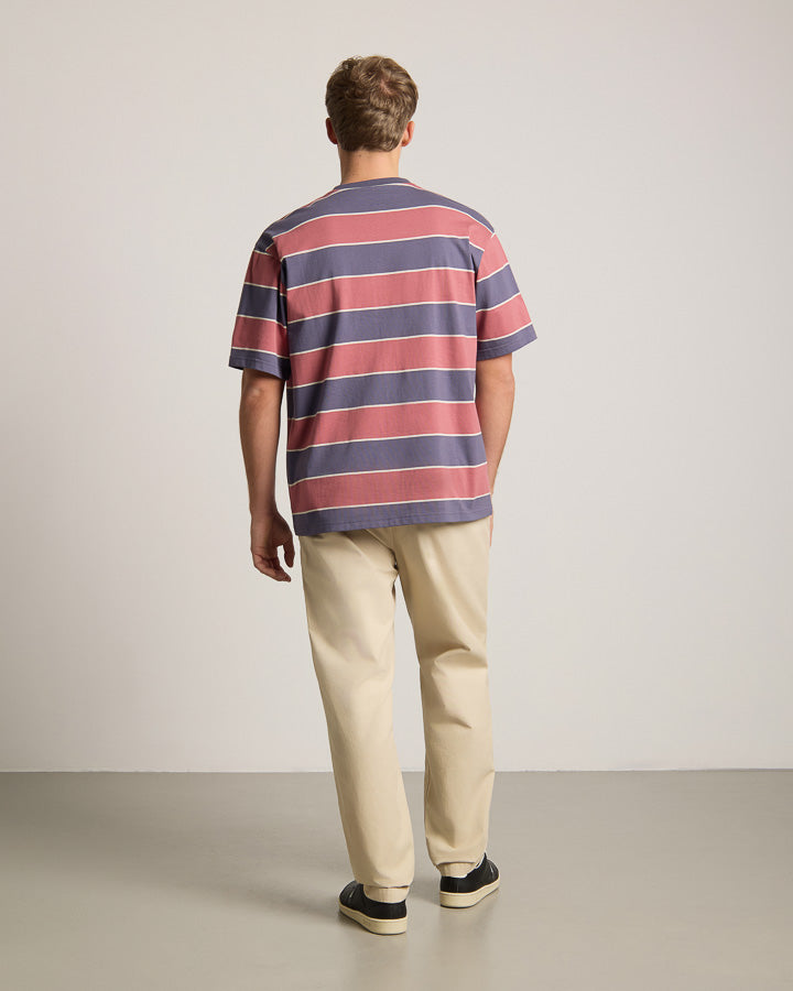 TreeShirt à rayures, oversize, Dark Ink-Blush