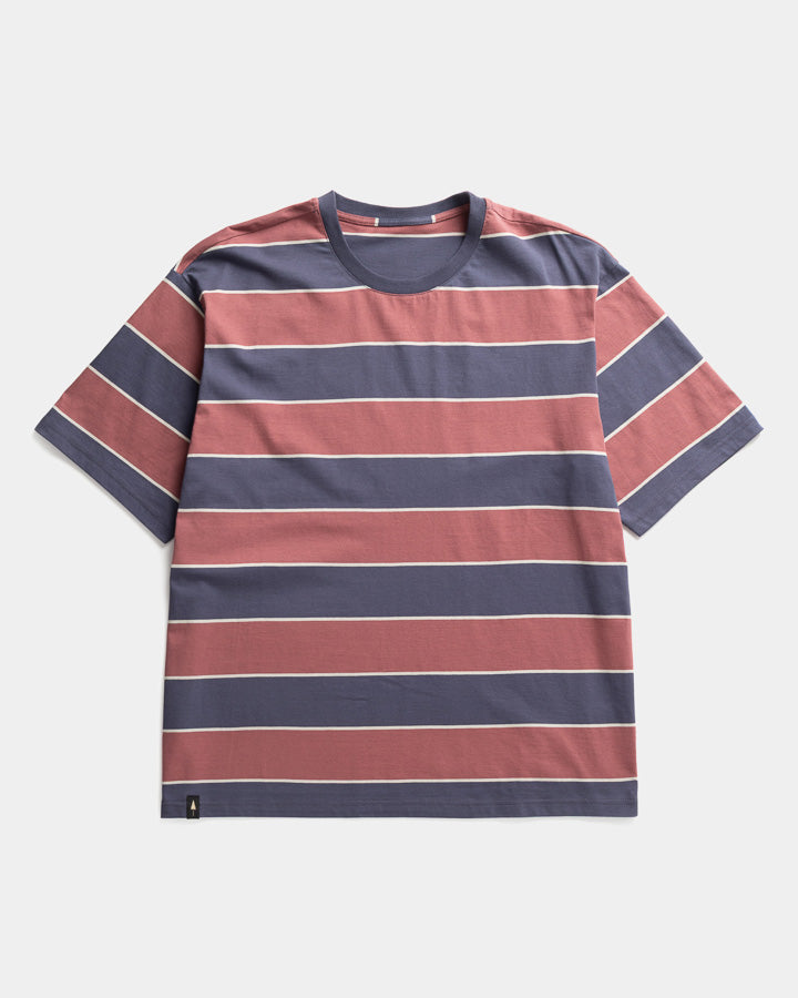 TreeShirt à rayures, oversize, Dark Ink-Blush