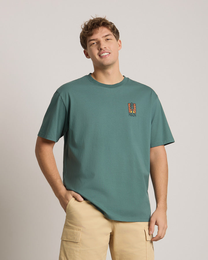 TreeShirt Stay Rooted Relaxed Ocean Green