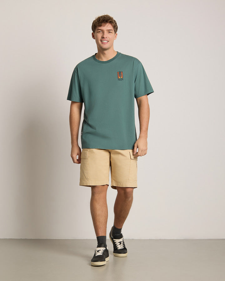 TreeShirt Stay Rooted Relaxed Ocean Green