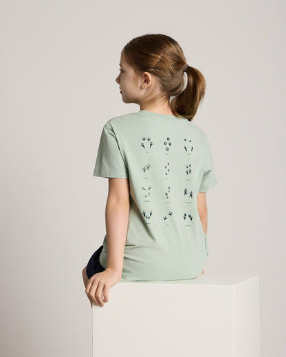 T-shirt TreeShirt Wildlife Kids Dusty Mint