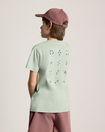 T-shirt TreeShirt Wildlife Kids Dusty Mint
