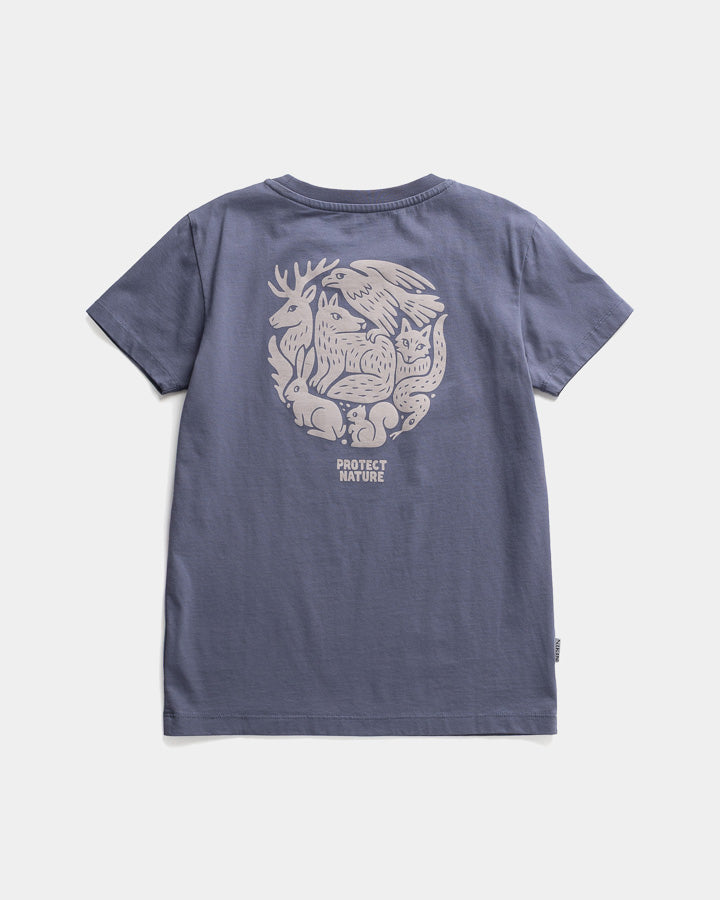 TreeShirt Protect Nature Kids Slate Blue