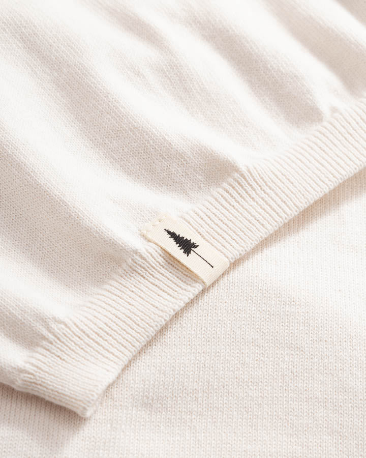 Pull Tree Knitted Light Femme Pearl