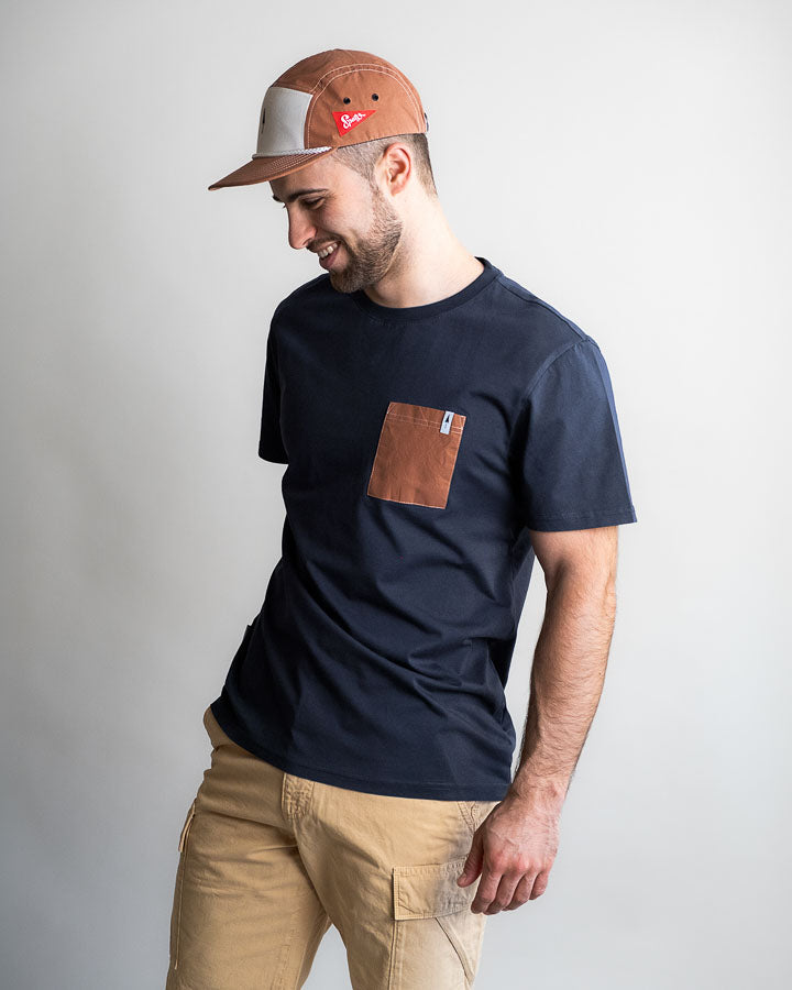 TreeShirt Pocket Spatz Bleu marine foncé