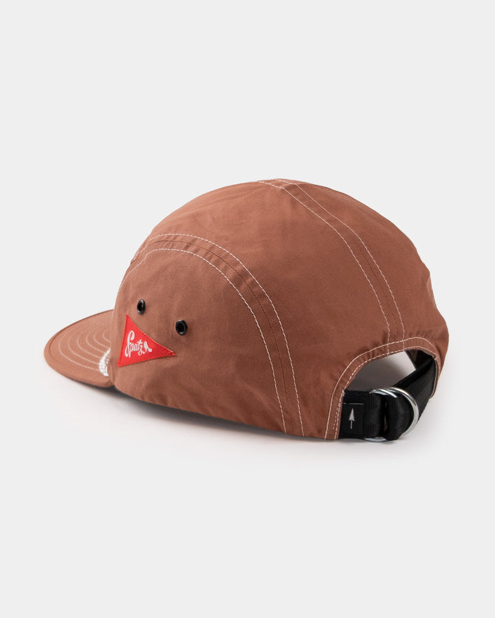 Casquette TreeCap 5 panneaux, motif moineau, marron fauve